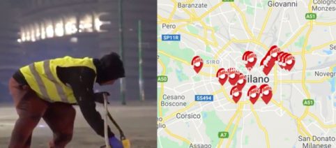 Milano, Salmo si veste da attacchino per lanciare 'Buon Natale 2', il video è disponibile
