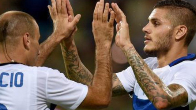 Icardi e Palacio hanno firmato l'ultimo successo dell'Inter a Firenze.