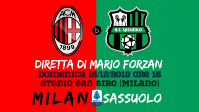 16a giornata di Serie A: Milan - Sassuolo per la festa dei 120 anni dei rossoneri.