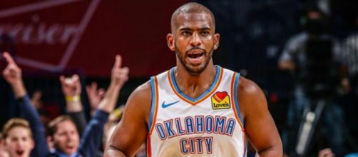 Chris Paul conduziu o Thunder &agrave; virada no placar, anotando 30 pontos e 10 rebotes. (Reprodu&ccedil;&atilde;o/Instagram/@okcthunder)