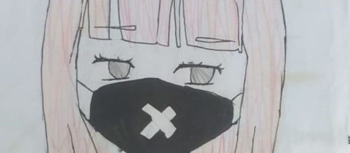 Crian&ccedil;a denunciou ter sofrido abuso em uma carta com o desenho de uma menina amorda&ccedil;ada. (Arquivo Pessoal)