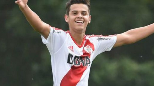 Cristian Ferreira, centrocampista del River Plate.