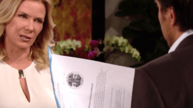 Beautiful, trame Usa: Ridge chiede a Brooke di perdonare Thomas per evitare il divorzio