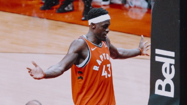 Pascal Siakam est le meilleur marqueur de la nuit (Credit Image : Twitter de Pascal Siakam).
