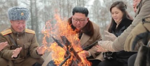 North Korea's message to US: choose your Christmas present. [Image source/CNN YouTube video]