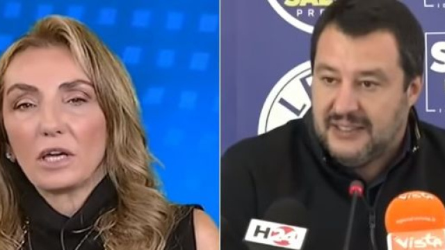 Alessandra Ghisleri e Matteo Salvini.