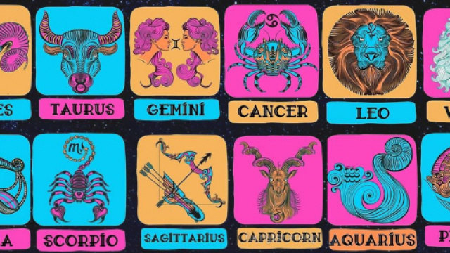 Una rappresentazione dei dodici segni dello zodiaco
