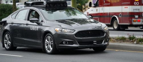 Uber autonomous vehicle prototype that was spotted in San Francisco. [Source: WikimediaCommons/Dllu]