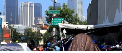 Trump slams California's homelessness problem. [Image source/CBS News YouTube video]