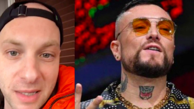 Clementino a sinistra, Gu&eacute; Pequeno a destra.