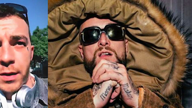 Salmo a sinistra, Gu&eacute; Pequeno a destra.