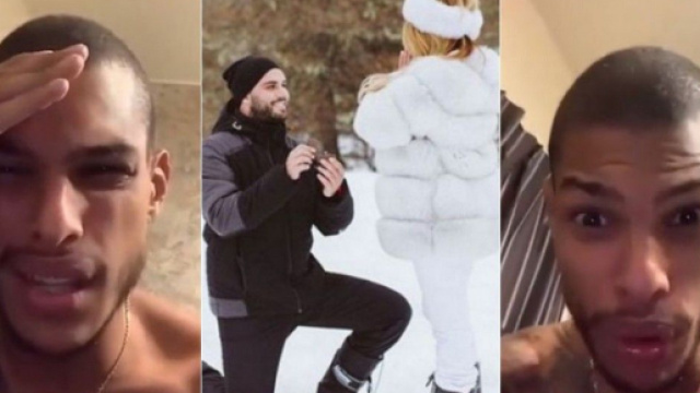 Nikola Lozina demandent des partenariats pour leur mariage, Marvin les clashe violemment. &reg;Snapchat : Marvin Tilli&egrave;re.