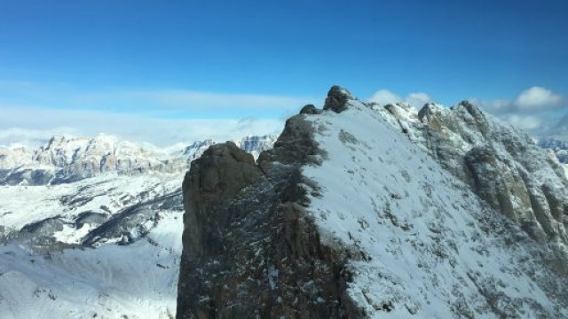 Ghiacciaio della Marmolada a rischio scomparsa.