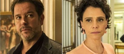 Ap&oacute;s assinar o div&oacute;rcio, ex-mulher usa antiga amante para impedir felicidade do rica&ccedil;o. (Reprodu&ccedil;&atilde;o/TV Globo)