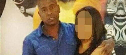 Alex com a companheira, primeira v&iacute;tima baleada (arquivo pessoal).