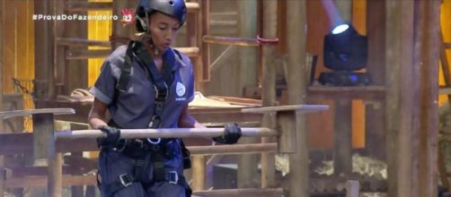 Sabrina Paiva venceu a prova do fazendeiro em' A Fazenda'. (Reprodu&ccedil;&atilde;o/Record TV)