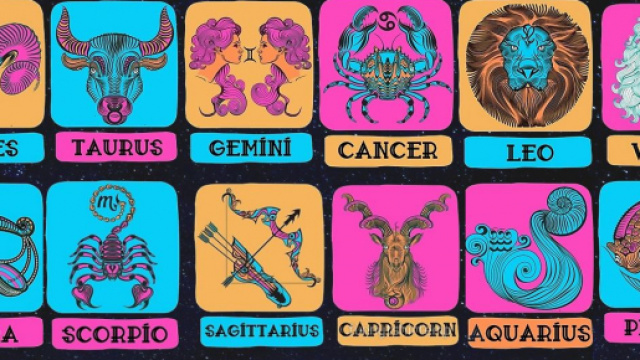 Una rappresentazione dei dodici segni dello zodiaco