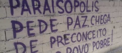 Clamores da comunidade foram grafados em muros. (Arquivo Pessoal)