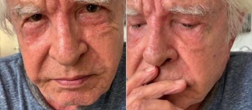 Cid moreira n&atilde;o conteve a emo&ccedil;&atilde;o ao falar sobre a morte de Boechat. (Foto Reprodu&ccedil;&atilde;o / Instagram)