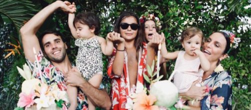 Ivete Sangalo em fam&iacute;lia. (Foto Reprodu&ccedil;&atilde;o / Instagram)