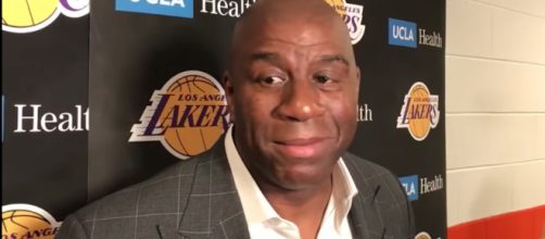 On Sunday (Feb. 10), Magic Johnson commented on the Lakers' plans for the future. [Image via ESPN/YouTube]