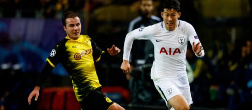 G&ouml;tze e Son s&atilde;o as esperan&ccedil;as dos desfalcados Dortmund e Tottenham. (Foto: Uefa)