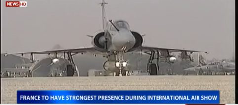 Amidst allegations of corruption three Rafale fighter jets land for air show at Bangalore