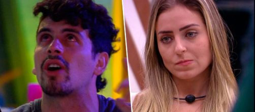 Maycon e Paula do BBB19 (Reprodu&ccedil;&atilde;o TV Globo)