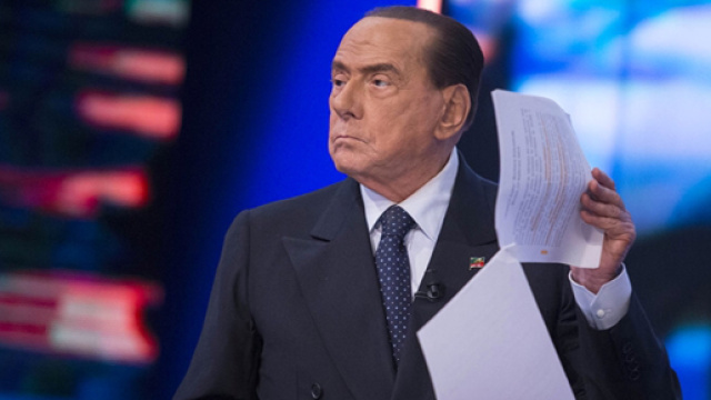 Silvio Berlusconi a L&rsquo;Aria che Tira su La7.