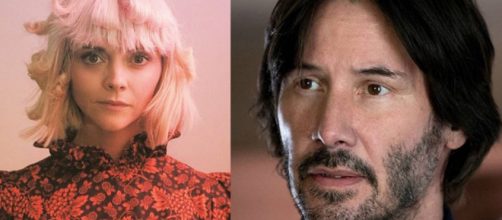 Christina Ricci e Keanu Reeves (Reprodu&ccedil;&atilde;o/Instagram)