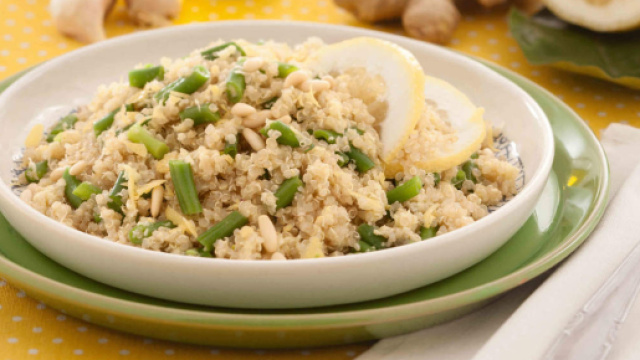 Ricetta quinoa al pesto di fagiolini.
