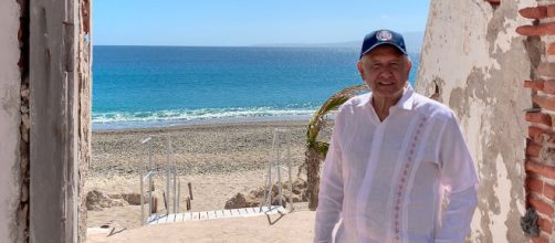 El presidente Andr&eacute;s Manuel de visita en las Islas Mar&iacute;as - Fotograf&iacute;a v&iacute;a Twitter @lopezobrador_