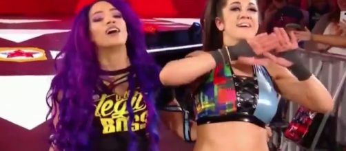 Sasha Banks and Bayley captured the new WWE Women's Tag Team titles on Sunday (Feb. 17) [Image via WWE/YouTube]
