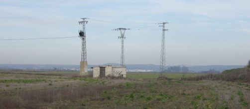 Uno de los pozos afectados, a escasos metros de la sangradera.