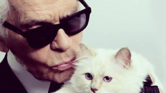 Karl e la sua amatissima gatta Choupette