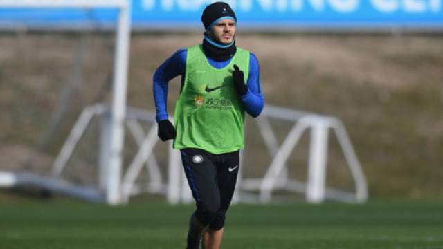 Mauro Icardi prosegue a lavorare a parte, contro il Rapid Vienna non ci sar&agrave;