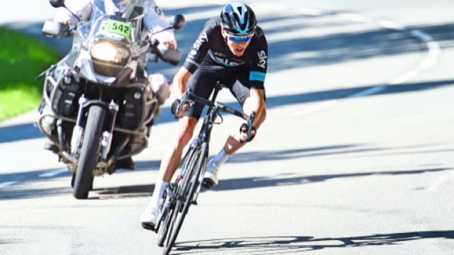 Chris Froome, discesa spettacolare