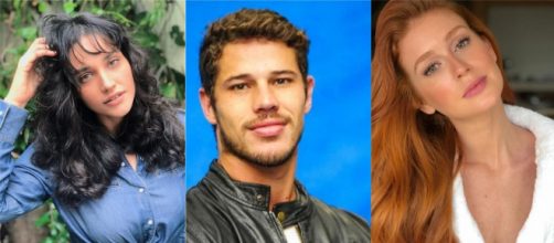 Marina Ruy Barbosa e Jos&eacute; Loreto tem s&eacute;ria conversa nos bastidores(Foto: Reprodu&ccedil;&atilde;o)