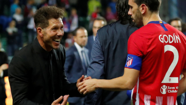 Diego Simeone e Godin, secondo Matallanas un giorno potrebbero ritrovarsi all'Inter