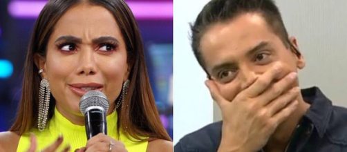 Leo Dias promete revelar segredos de Anitta em seu livro. (Foto: Reprodu&ccedil;&atilde;o/TV Globo & SBT)