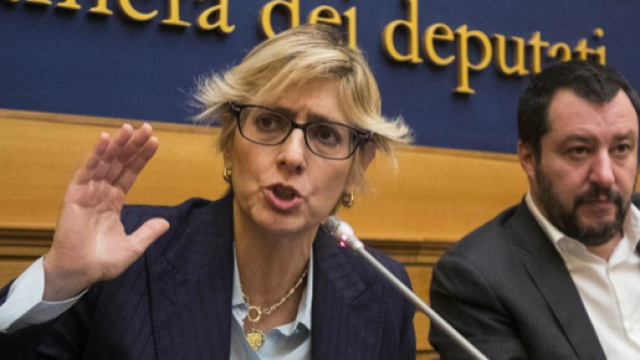 Giulia Bongiorno e Matteo Salvini