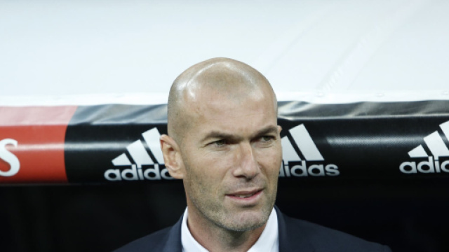 Zinedine Zidane sulla panchina del Real Madrid
