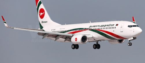 Avi&atilde;o da companhia Biman Bangladesh Airlines, que teve uma de suas aeronaves sequestradas (Reprodu&ccedil;&atilde;o)