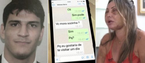 Fant&aacute;stico exibiu mensagens trocadas entre v&iacute;tima e agressor. (Foto: Reprodu&ccedil;&atilde;o / Rede Globo)