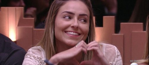 Paula na casa do BBB19 (Reprodu&ccedil;&atilde;o TV Globo)