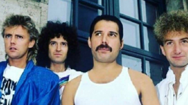 I Queen nel 1984 fotografati a Monaco di Baviera