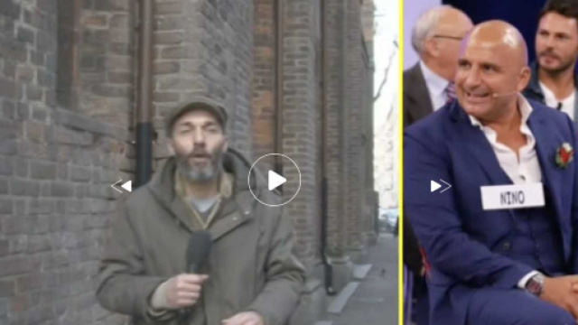 Nino Castanotto aggredisce la troupe di Striscia la notizia