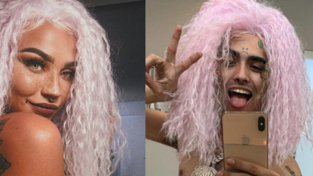 Fishball a sinistra, Lil Pump a destra.