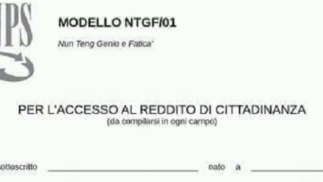 Reddito di cittadinanza, uscito il modulo