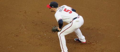 Freddie Freeman finished fourth in National League MVP voting last year. [Image Source: Flickr | Bryan Green]